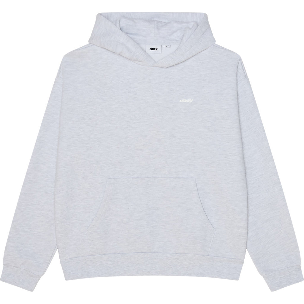 Obey Intercontinental Extra Hy Hoodie - Ash Grey - front