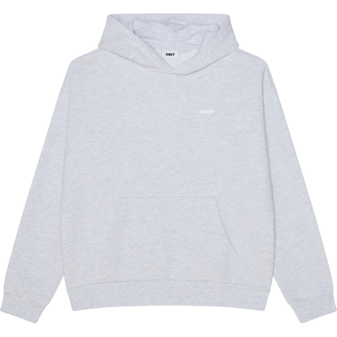 Obey Intercontinental Extra Hy Hoodie - Ash Grey - front