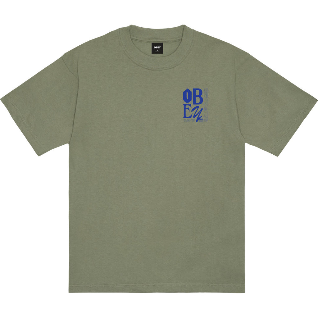 Obey Knowledge T-Shirt - Desert Green - back