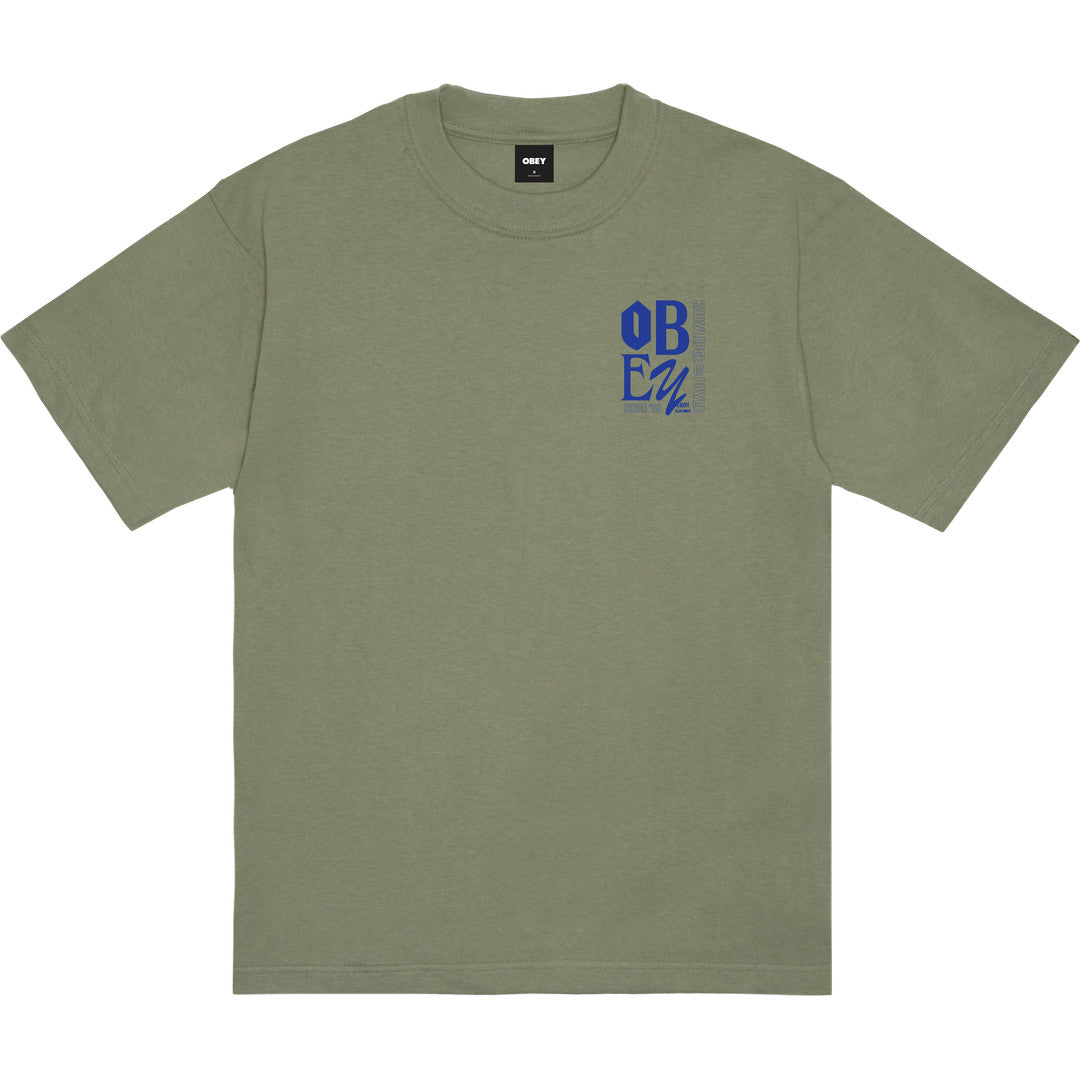 Obey Knowledge T-Shirt - Desert Green - back