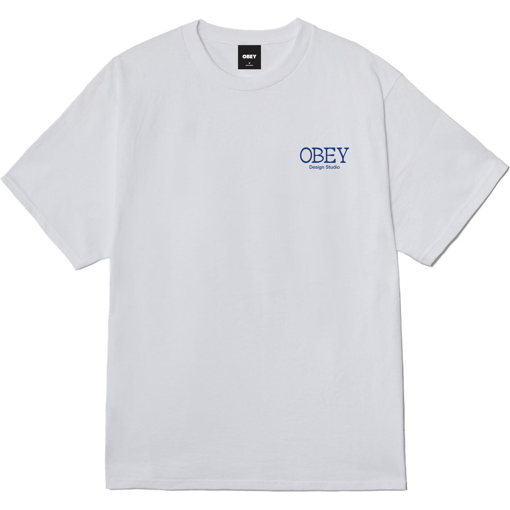 Obey Lucky Cat T-Shirt - White - back
