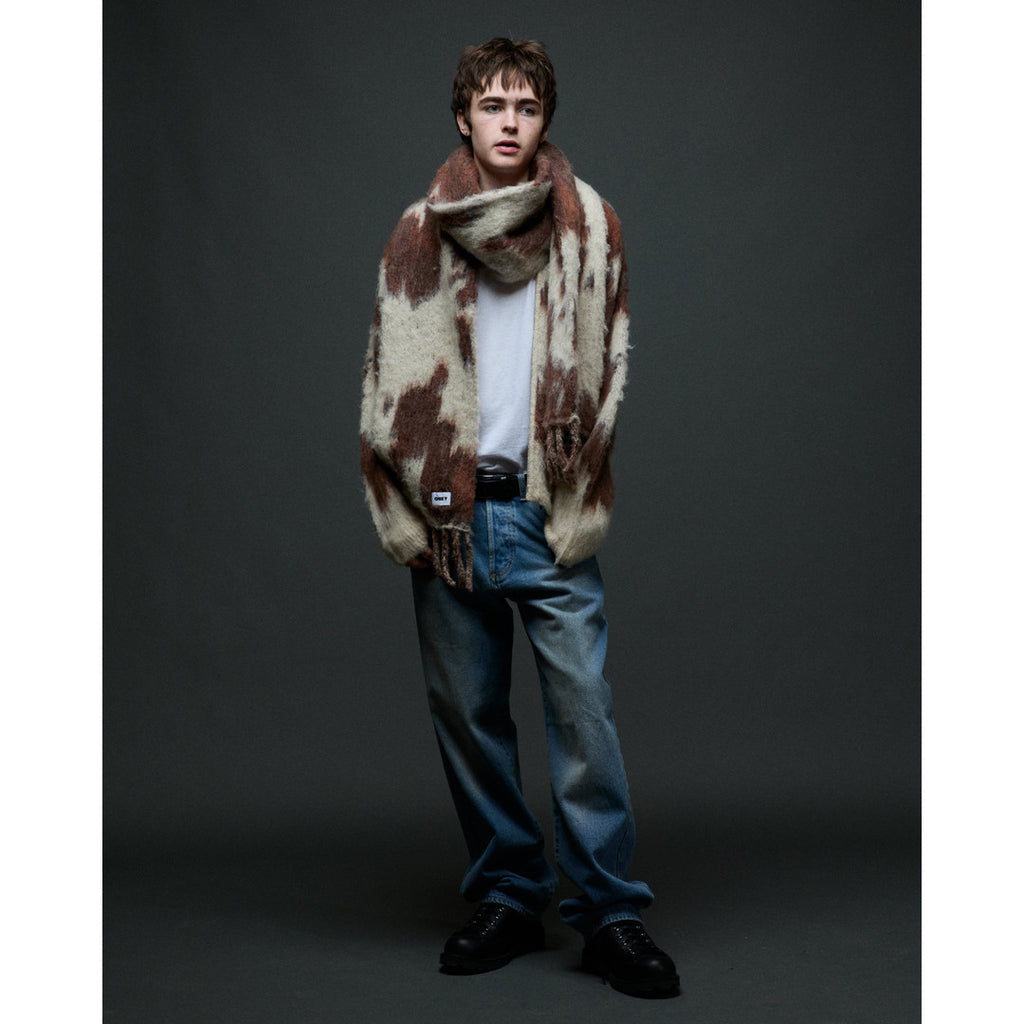 Obey Max Scarf - Cow Multi - back