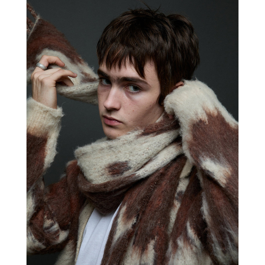 Obey Max Scarf - Cow Multi - detail