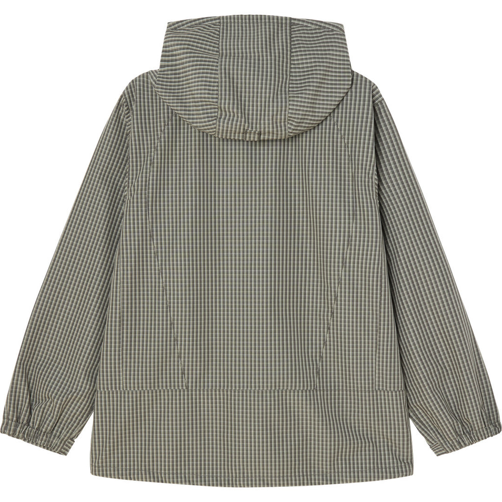 Obey Obsidian Jacket - Vetiver Plaid - back