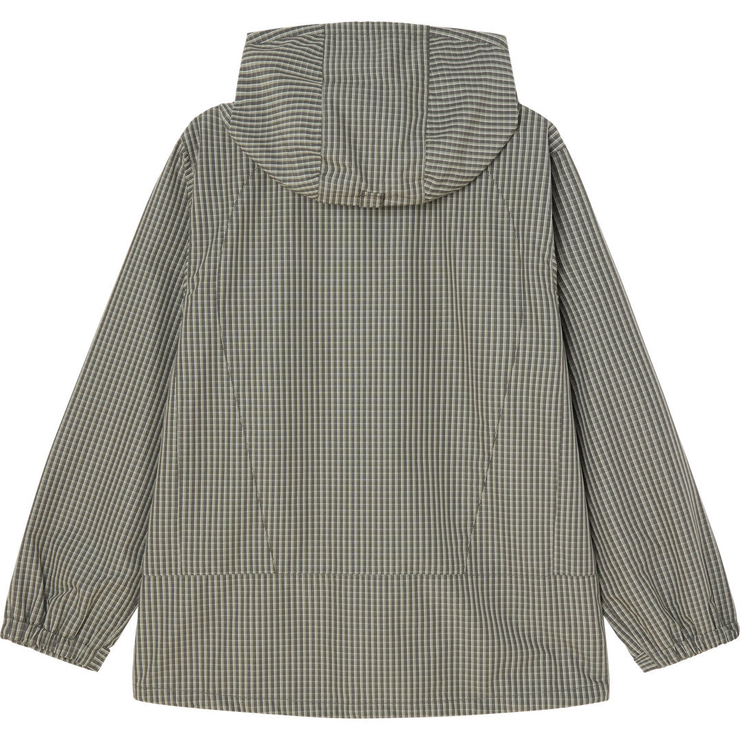 Obey Obsidian Jacket - Vetiver Plaid - back