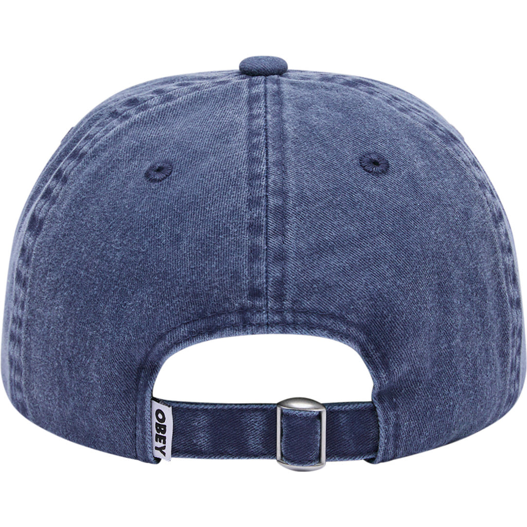 Obey Outline Delta 6-Panel Hat - Pigment Mild Navy - back