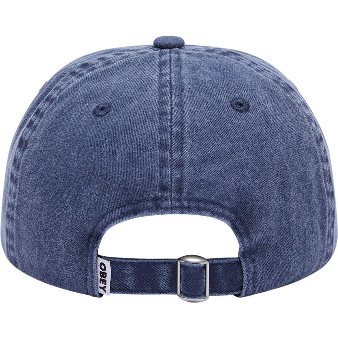 Obey Outline Delta 6-Panel Hat - Pigment Mild Navy - back