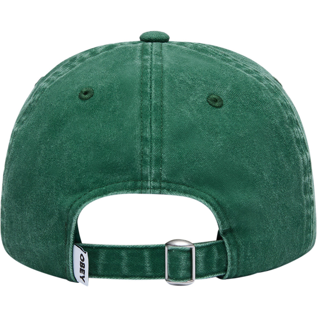 Obey Outline Delta 6-Panel Hat - Pigment Pine Green - back
