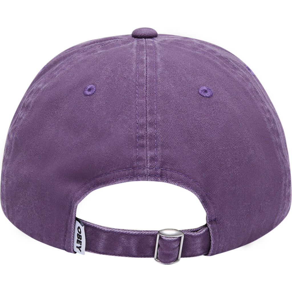 Obey Outline Delta 6-Panel Hat - Pigment Purple - back