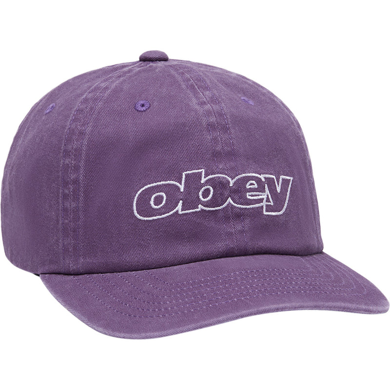 Obey Outline Delta 6-Panel Hat - Pigment Purple - front