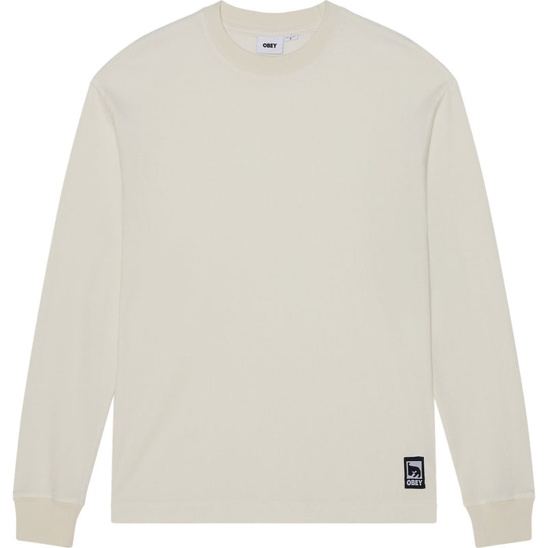Obey Post Thermal Sweater - Dusty Chalk - front