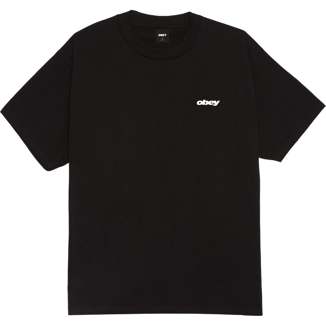 Obey Real Spill T-Shirt - Black - back