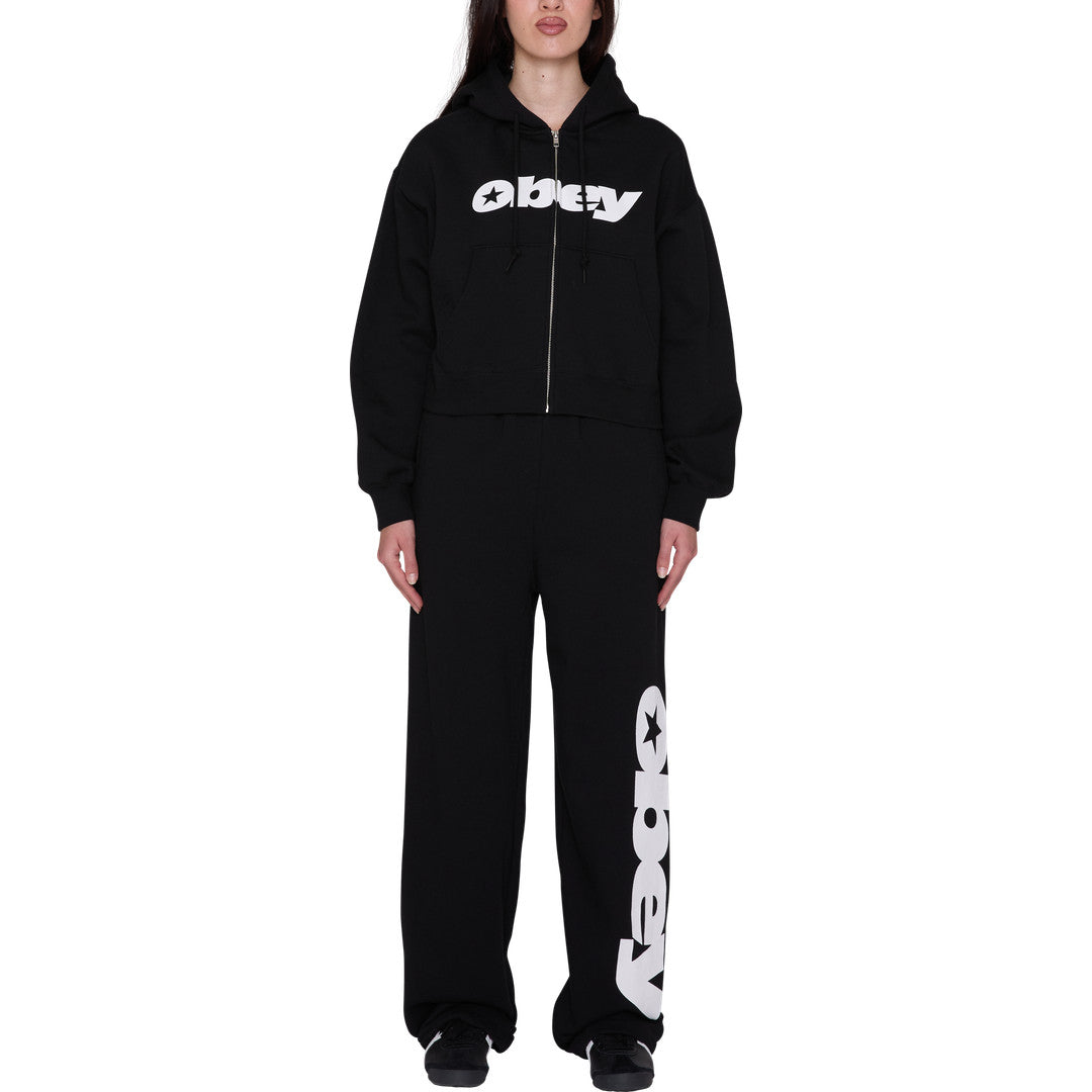 Womens Speed Star Zip Hoodie - Black - detail 2
