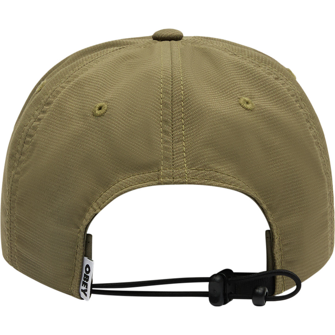 Obey Stride 5-Panel Strapback Hat - Olive - back