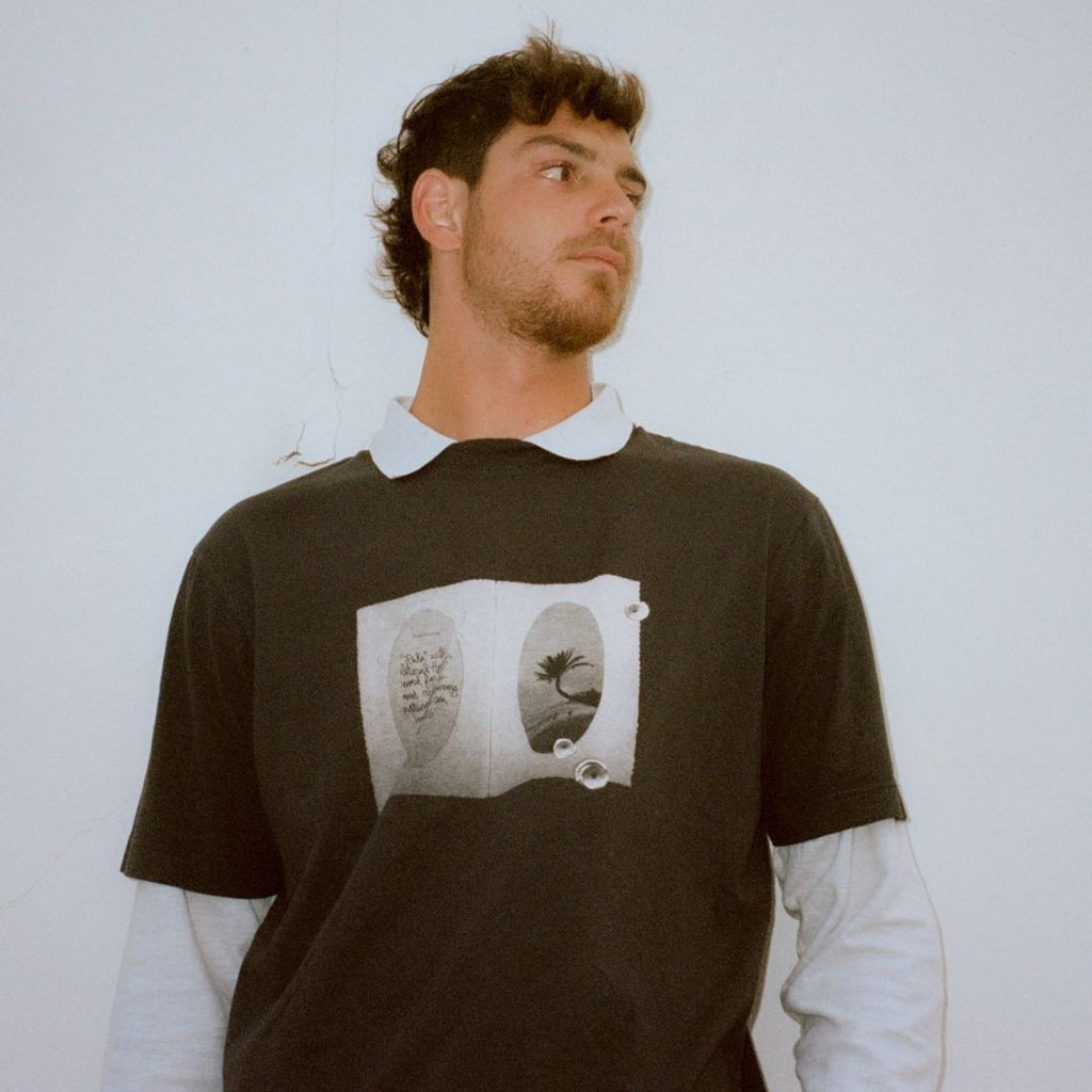 Pukas Island Holidays T-Shirt Charcoal — lifestyle shot 2
