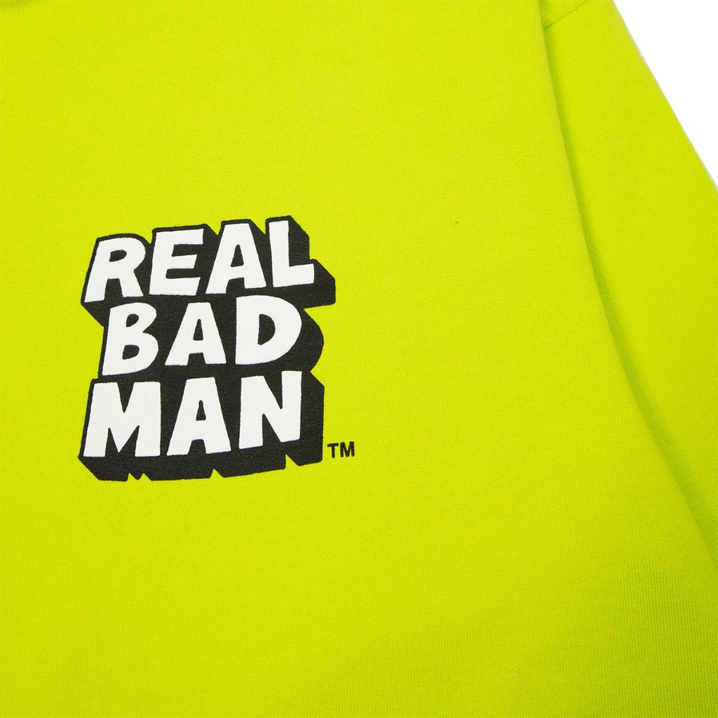 Real Bad Man Classic Hood Fleece Acid — detail view