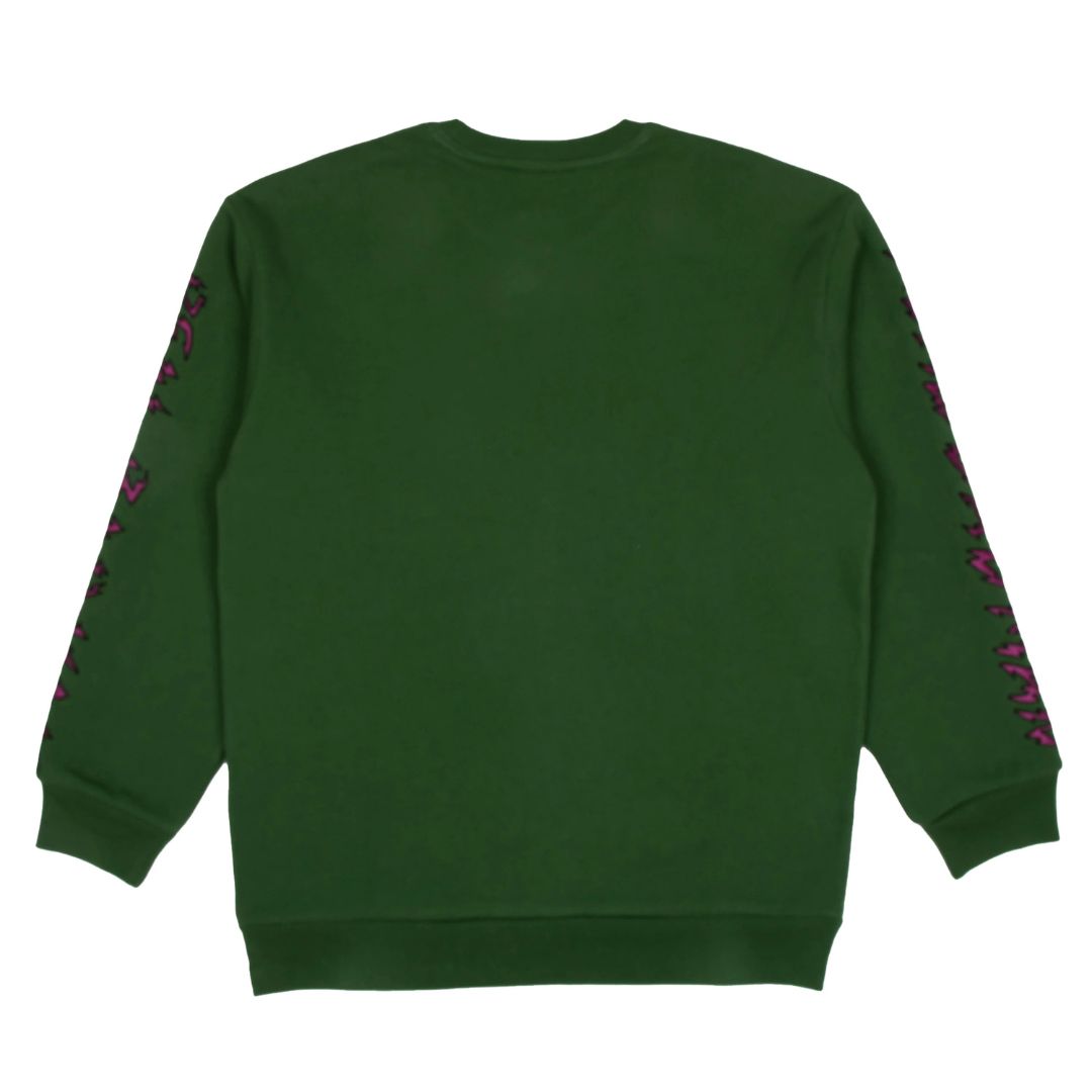 Real Bad Man Electrified Crew Fleece Hunter — back view