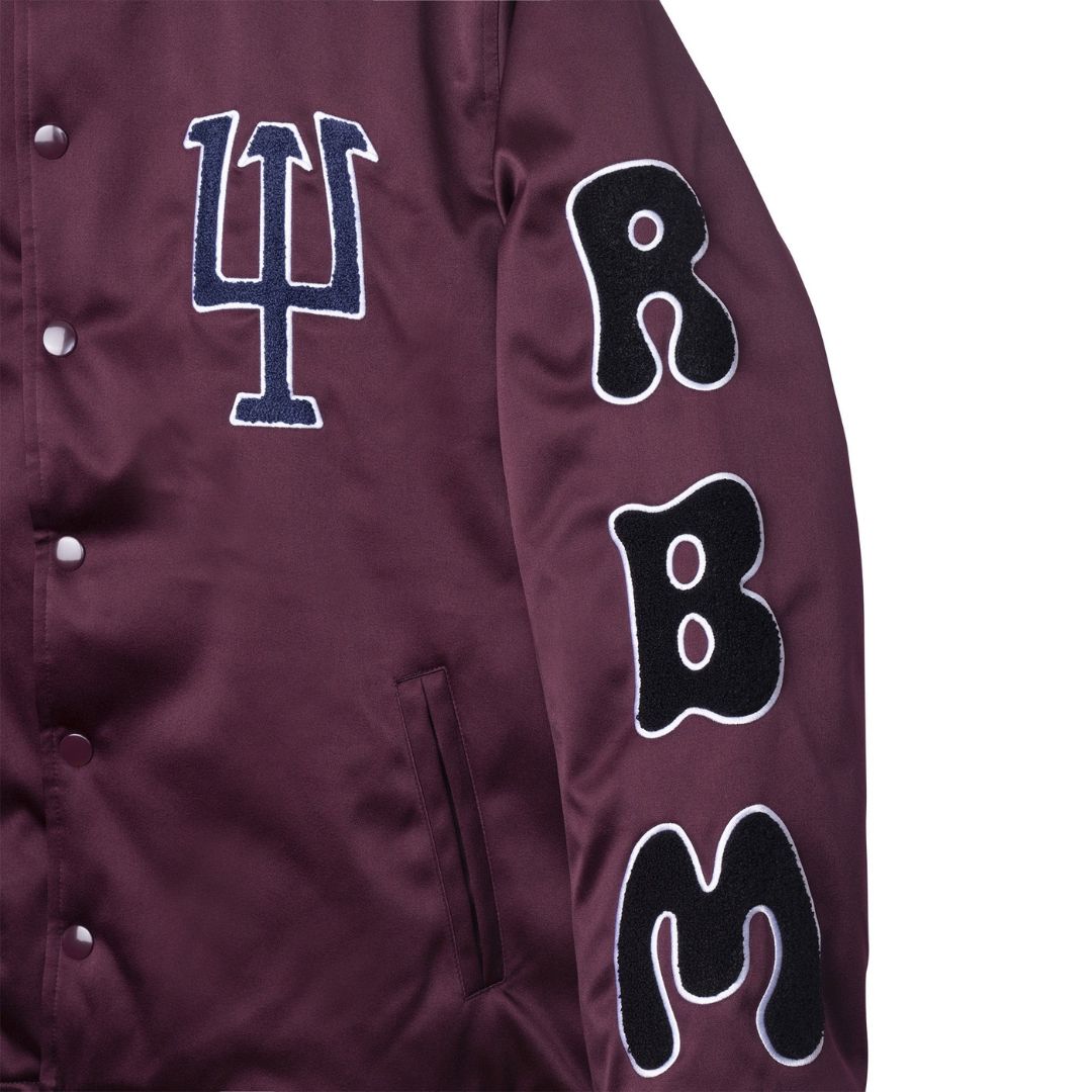 Real Bad Man RBM Team Jacket - Deep Burgundy