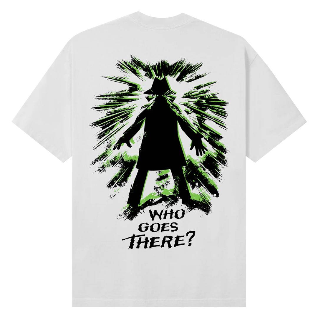 Real Bad Man Who Goes There T-Shirt White — back view