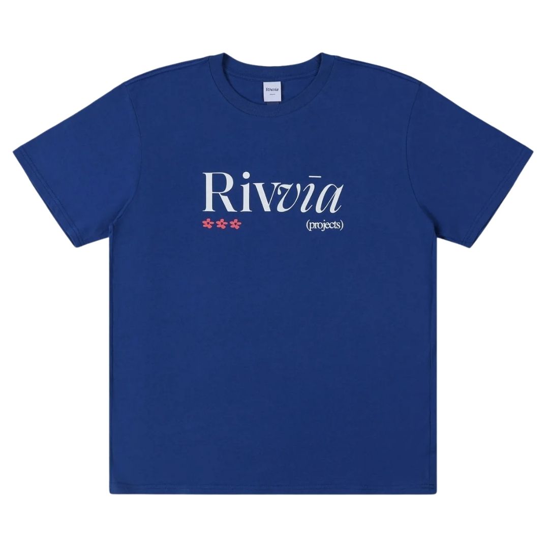 Rivvia Projects Floral Reason T-Shirt - Deep Blue