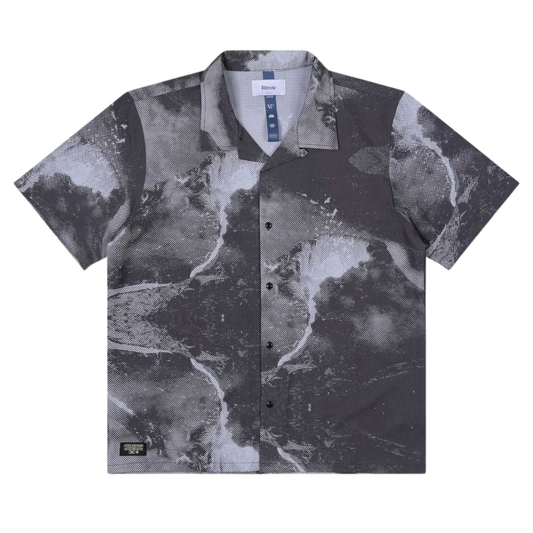 Rivvia Projects Mountain Short Sleeve Shirt - Charcoal