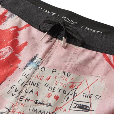 Roark X Basquiat Passage 17" Boardshorts - Basquiat / Pink