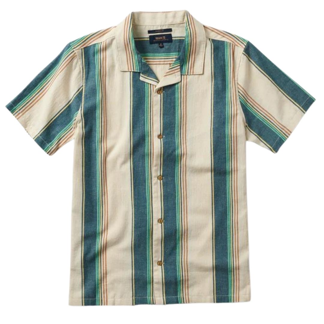 Roark Gonzo Camp Collar Short Sleeve Shirt - Costa