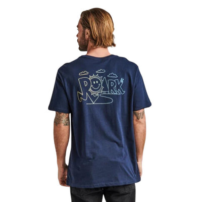 Roark Happy Daze Organic T-Shirt - Navy