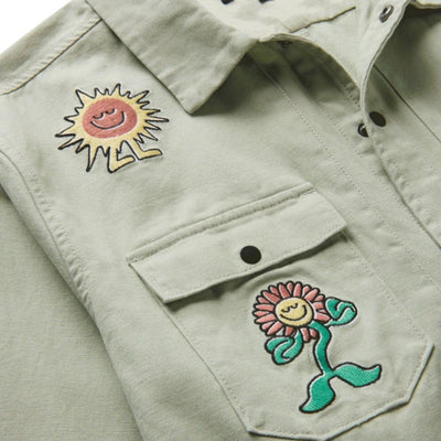 Roark Hebrides Unlined Jacket - Embroidered Smeralda Chaparral
