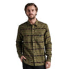 Roark Nordsman Light Organic Long Sleeve Flannel Shirt - Antico Military