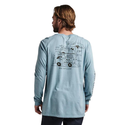 Roark Road Trip Club Long Sleeve T-Shirt - Dusty Blue