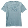 Roark Unhustle Organic T-Shirt - Dirty Blue