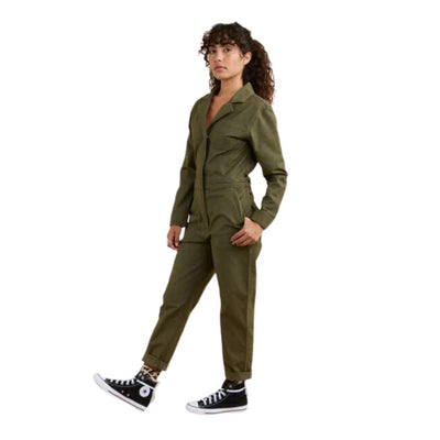 Roark Womens Layover Jumpsuit Romper - Military
