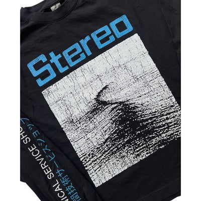 Stereo Logo Long Sleeve T-Shirt - Black