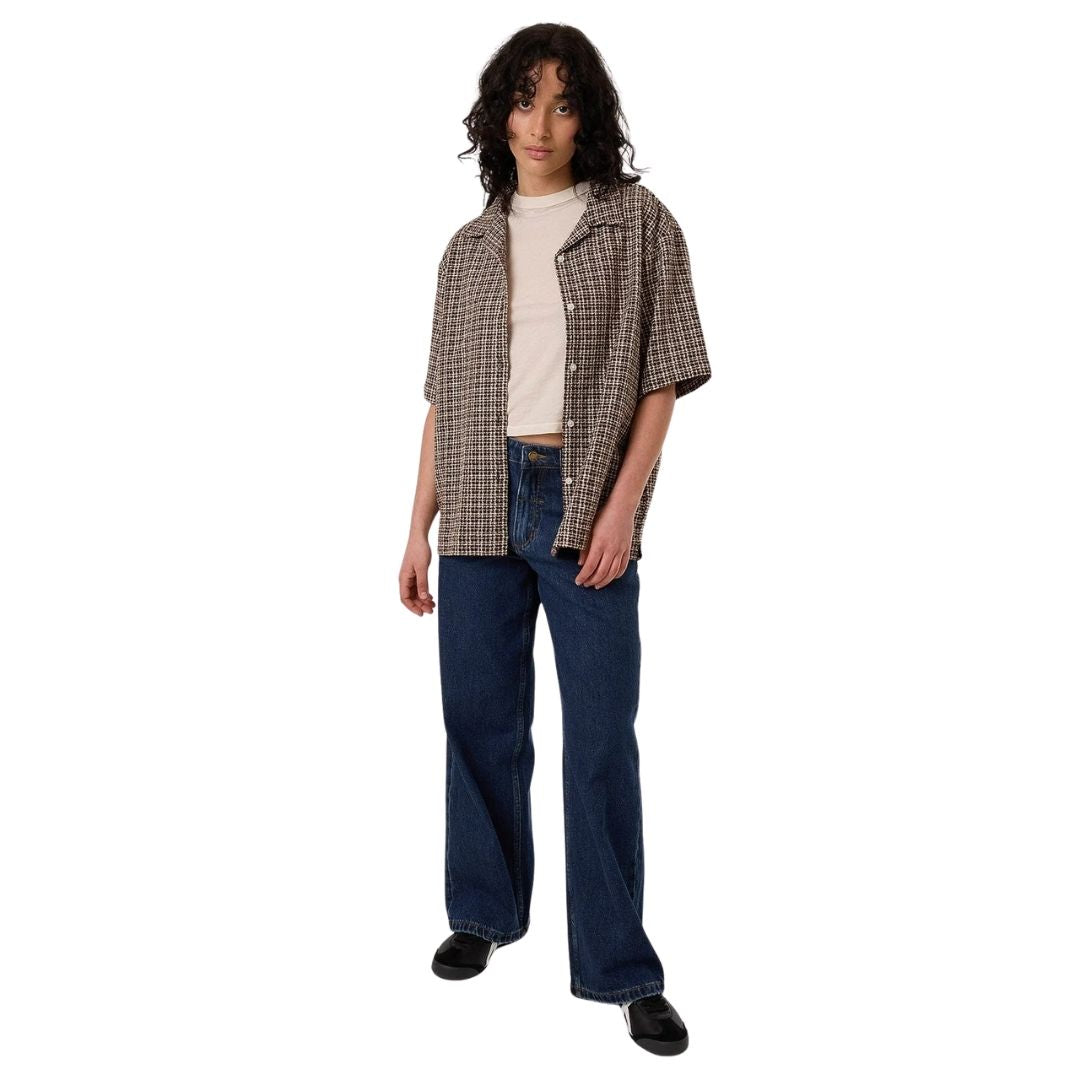 Thrills Hazed Adrianna Shirt - Coffee