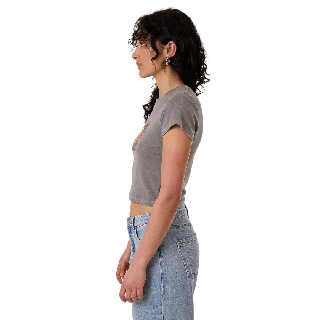 Thrills Natures Library Mini T-Shirt - Washed Grey