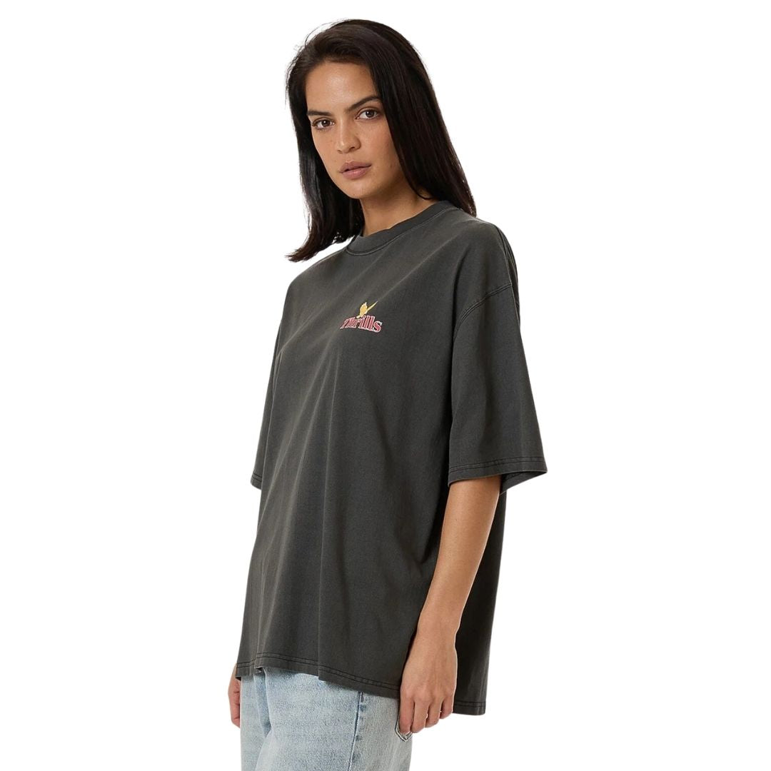 Thrills Never Stop Oversized T-Shirt - Merch Black