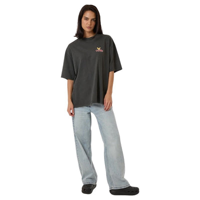 Thrills Never Stop Oversized T-Shirt - Merch Black