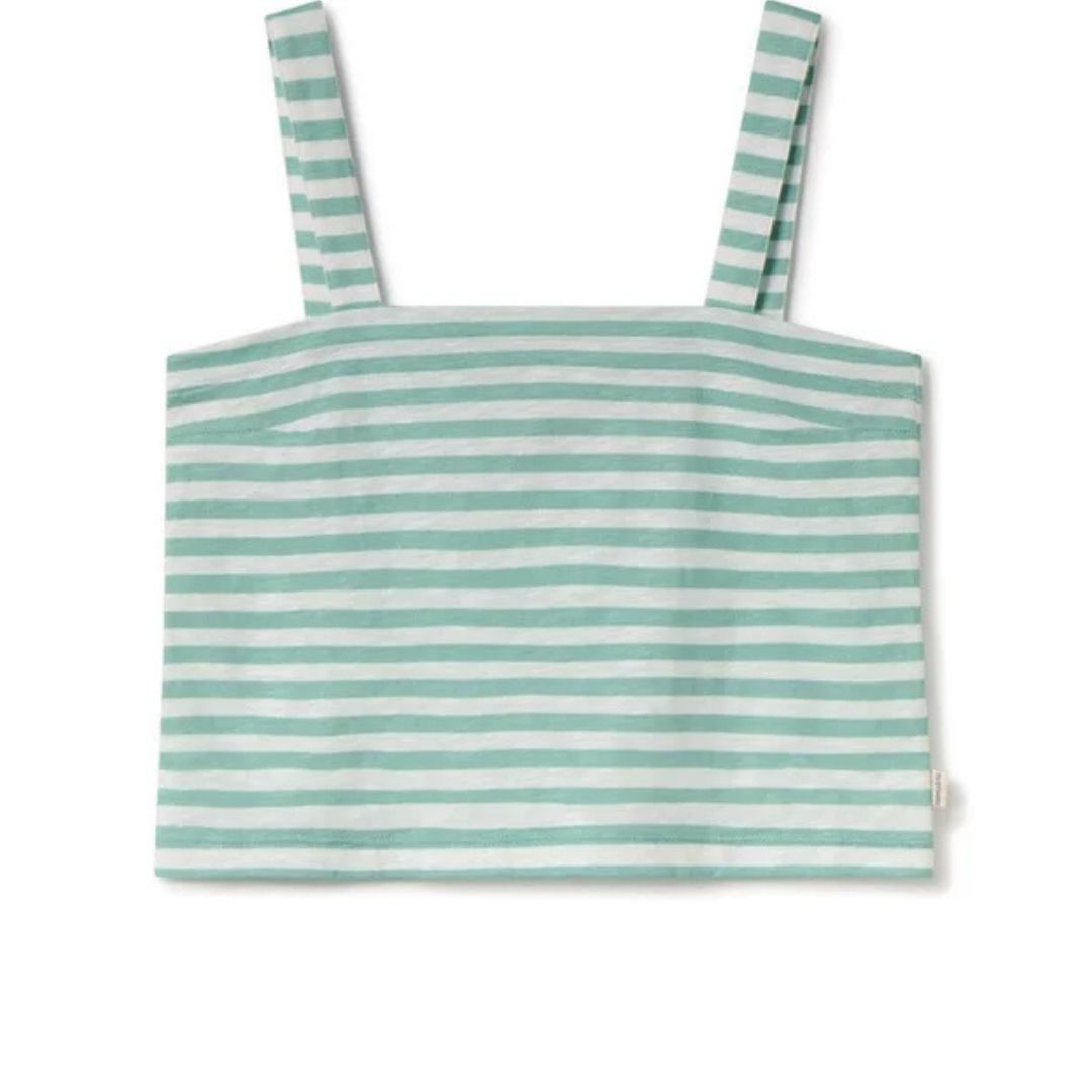 Twothirds Torsa Top - Mint Leaf Stripe