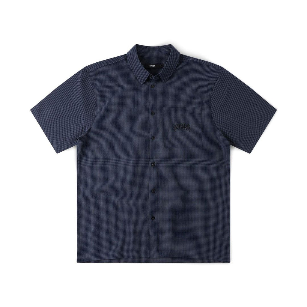 Former Vivian Check Short Sleeve Shirt - Navy - front