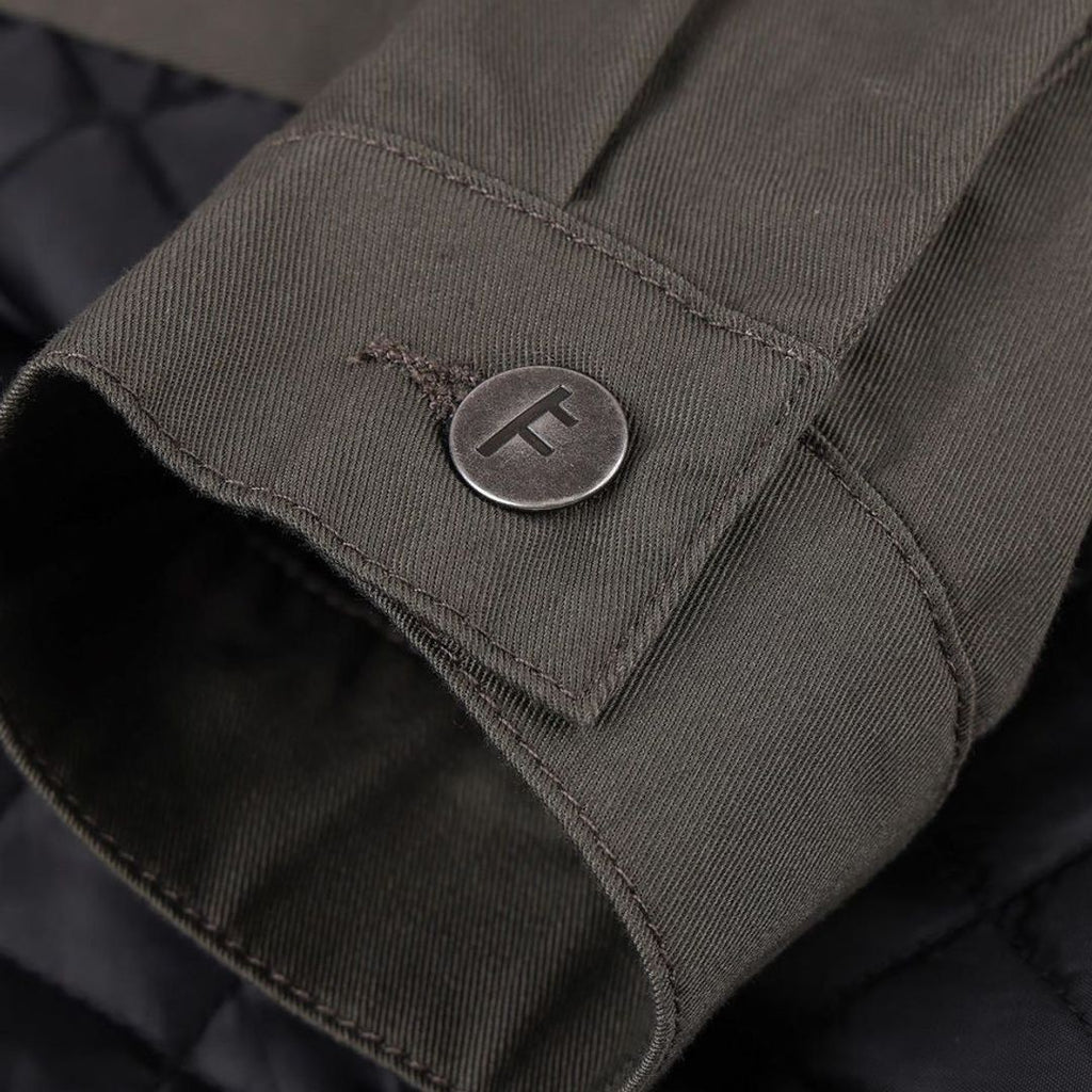 Former Reynolds Jacket - Deep Olive - detail