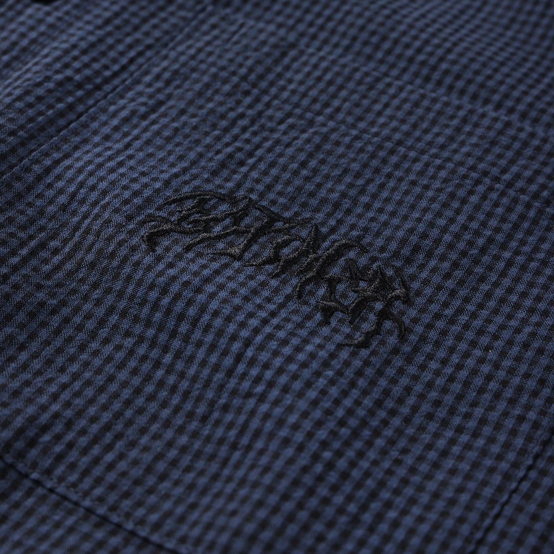 Former Vivian Check Short Sleeve Shirt - Navy - detail