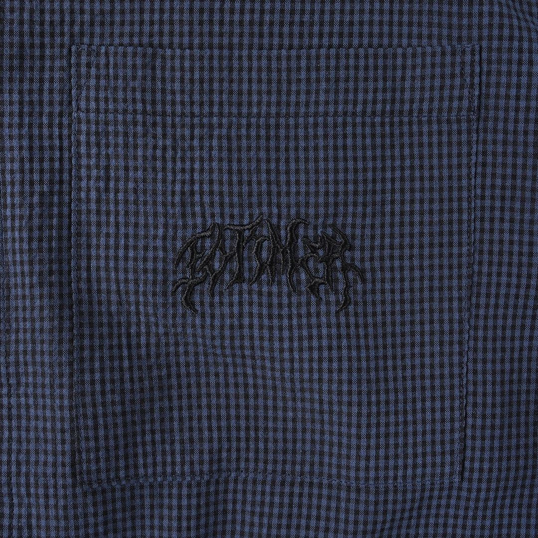 Former Vivian Check Short Sleeve Shirt - Navy - back