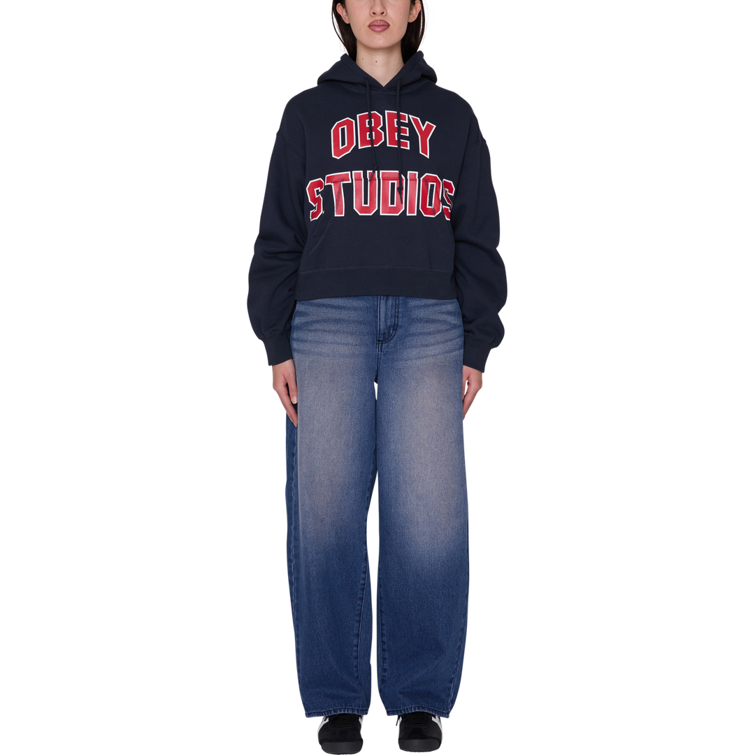 Womens Studios Collegiate Hoodie - Dark Navy - detail 2