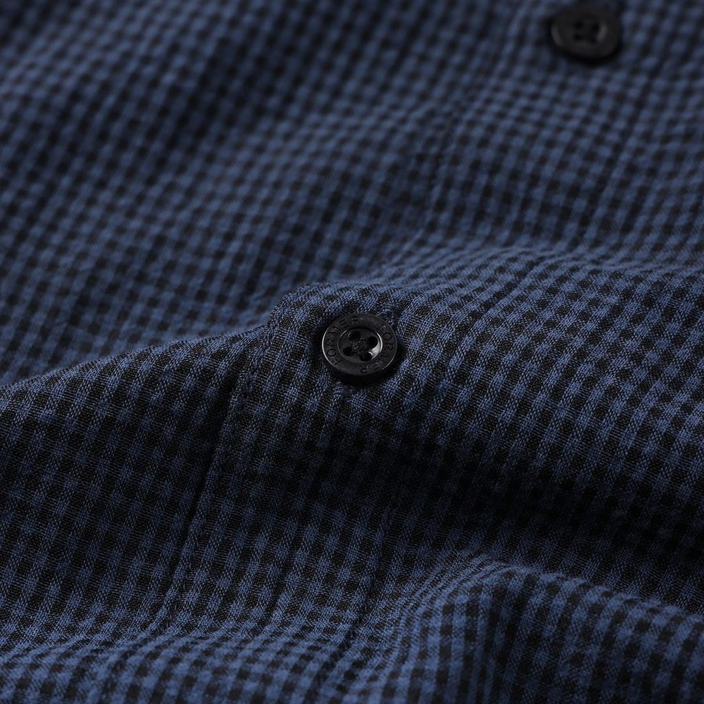 Former Vivian Check Short Sleeve Shirt - Navy - detail