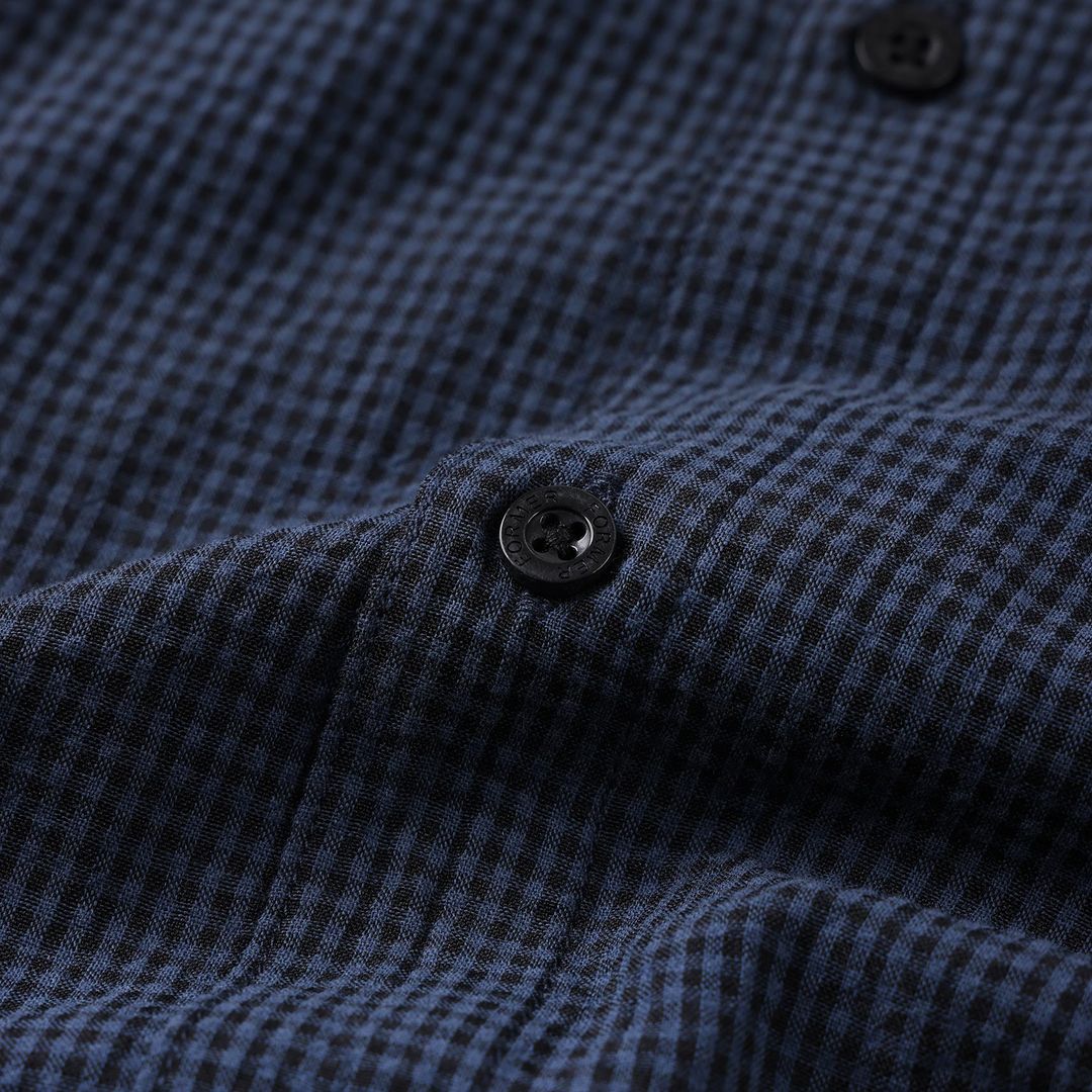 Former Vivian Check Short Sleeve Shirt - Navy - detail