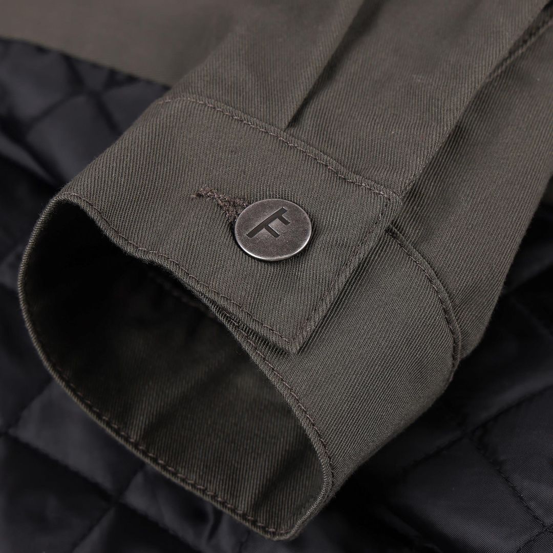 Former Reynolds Jacket - Deep Olive - detail