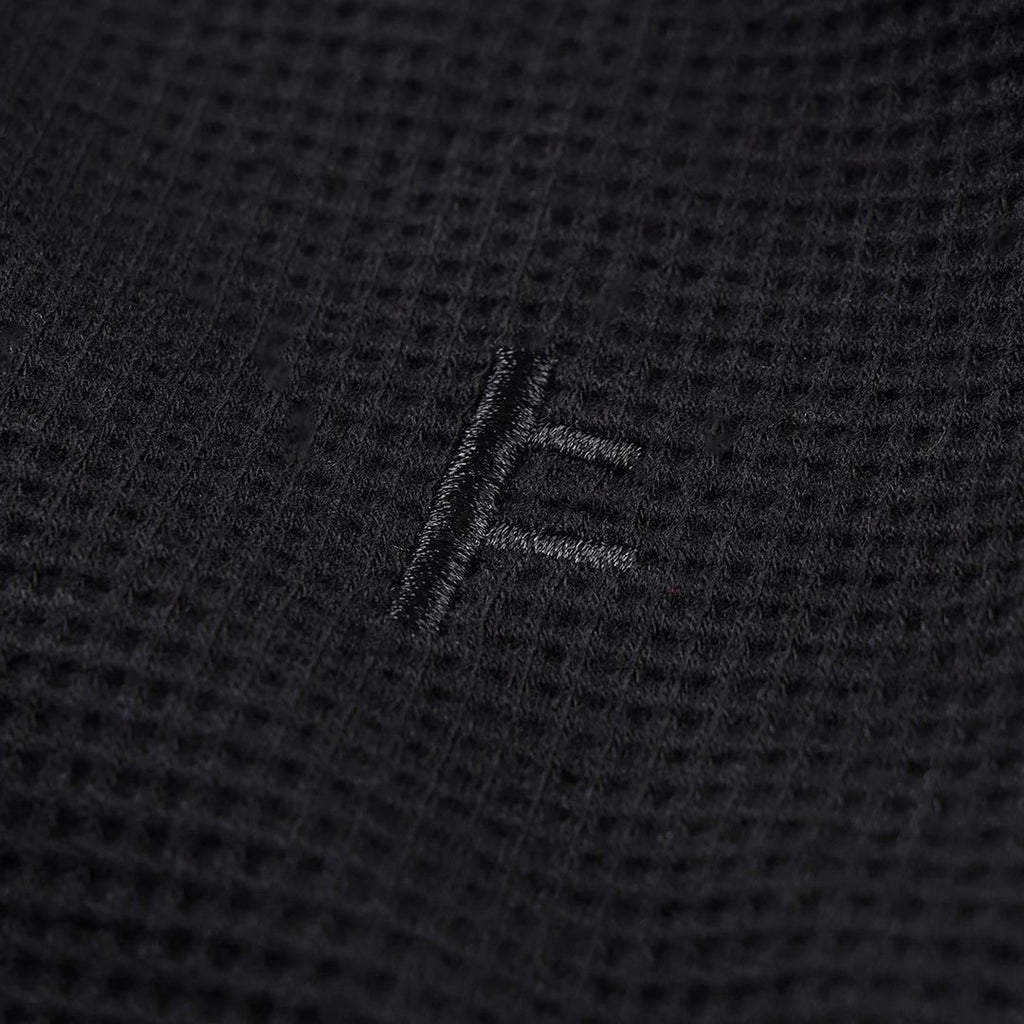 Former AG Raglan Waffle Sweater - Black - detail