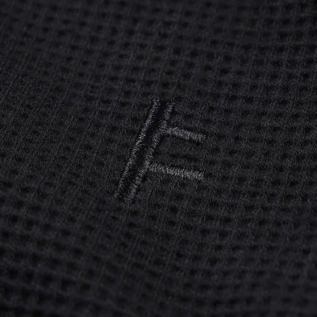 Former AG Raglan Waffle Sweater - Black - detail