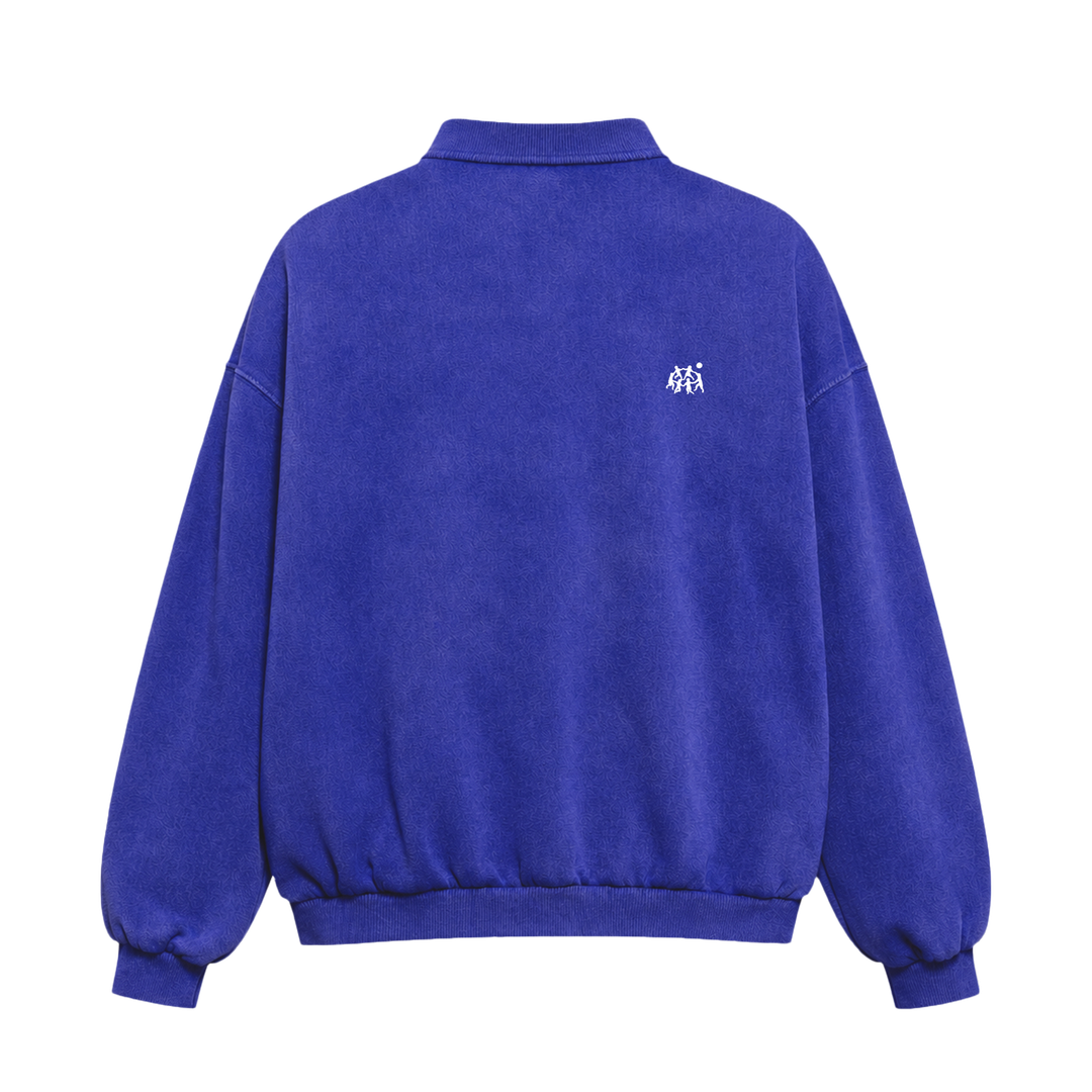 Latitud Fuego FN Polo Fleece Sweater Purple Fade Out — back view